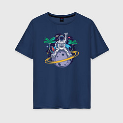 Женская футболка оверсайз Space summer