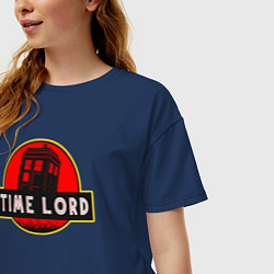 Футболка оверсайз женская Повелитель времени, цвет: тёмно-синий — фото 2