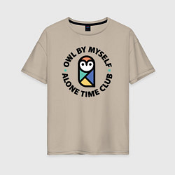 Женская футболка оверсайз Клуб одиночества