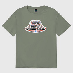 Футболка оверсайз женская Ambulance, цвет: авокадо