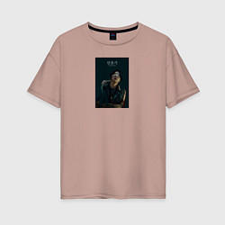 Футболка оверсайз женская Suga Butter, цвет: пыльно-розовый