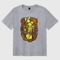 Футболка оверсайз женская Зарытое сокровище, цвет: меланж