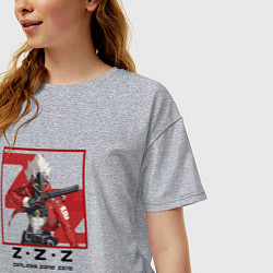 Футболка оверсайз женская Билли - Zenless Zone Zero, цвет: меланж — фото 2