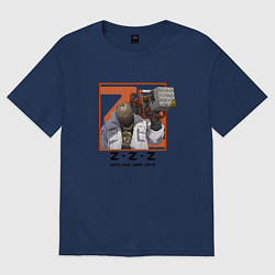 Футболка оверсайз женская Бен - Zenless Zone Zero, цвет: тёмно-синий