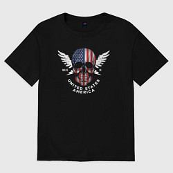 Футболка оверсайз женская Made in United States, цвет: черный