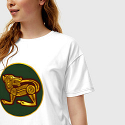 Футболка оверсайз женская Эбданы из Total War: Attila, цвет: белый — фото 2