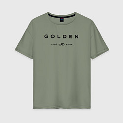 Женская футболка оверсайз BTS Golden
