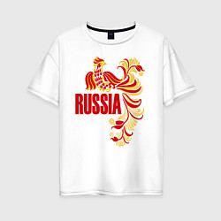 Женская футболка оверсайз Russia