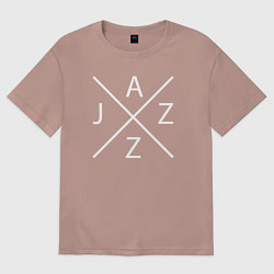 Футболка оверсайз женская Jazz mood, цвет: пыльно-розовый