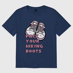 Женская футболка оверсайз Pink boots