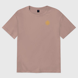 Женская футболка оверсайз За веру царя и святую триединую Русь малый КЦК жел