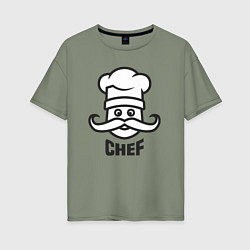 Женская футболка оверсайз Chef