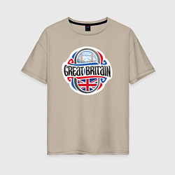 Женская футболка оверсайз Great Britain