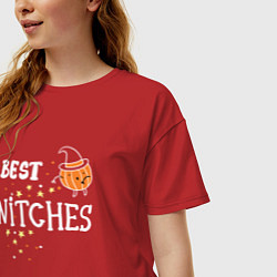 Футболка оверсайз женская Best nitches, цвет: красный — фото 2