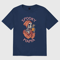 Женская футболка оверсайз Spooky mama