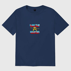 Футболка оверсайз женская I am the master, цвет: тёмно-синий