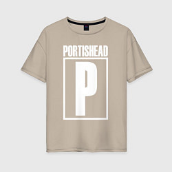 Футболка оверсайз женская Portishead, цвет: миндальный
