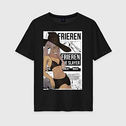 Женская футболка оверсайз Frieren She Slayer