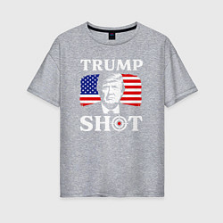Женская футболка оверсайз Trump shot
