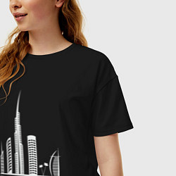 Футболка оверсайз женская City - Dubai, цвет: черный — фото 2
