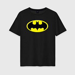 Женская футболка оверсайз Batman logo