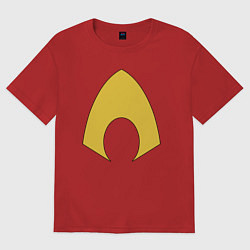 Футболка оверсайз женская Aquaman logo, цвет: красный