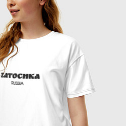 Футболка оверсайз женская Zatochka, цвет: белый — фото 2
