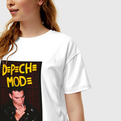 Футболка оверсайз женская Depeche Mode Dave, цвет: белый — фото 2