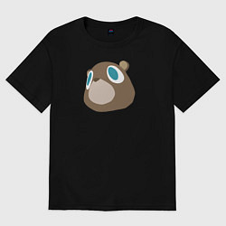 Футболка оверсайз женская Dropout Bear, цвет: черный
