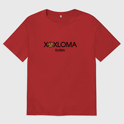 Футболка оверсайз женская Xoxloma, цвет: красный