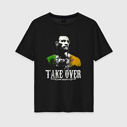 Женская футболка оверсайз Conor take over