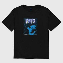 Женская футболка оверсайз Winter айдол