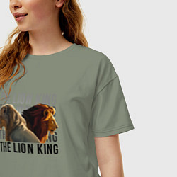 Футболка оверсайз женская The Lion King, цвет: авокадо — фото 2