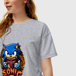 Футболка оверсайз женская Sonicexe, цвет: меланж — фото 2