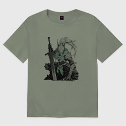 Футболка оверсайз женская Боевой пехотинец в броне, цвет: авокадо