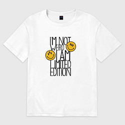 Футболка оверсайз женская Я не странный, цвет: белый