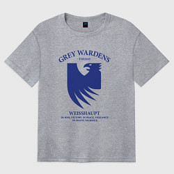 Футболка оверсайз женская Grey Wardens - Dragon Age, цвет: меланж