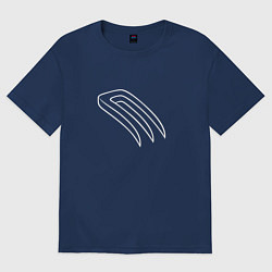 Футболка оверсайз женская Магические вилы, цвет: тёмно-синий