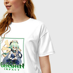 Футболка оверсайз женская Сахароза, цвет: белый — фото 2