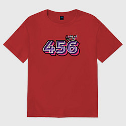 Футболка оверсайз женская Игрок 456, цвет: красный