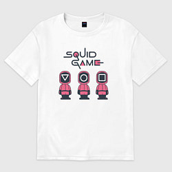 Женская футболка оверсайз Squid games