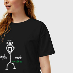 Футболка оверсайз женская Depeche Mode - Exciter merch, цвет: черный — фото 2