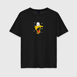 Футболка оверсайз женская Daffy, цвет: черный