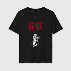 Женская футболка оверсайз AcDc - roook фильтр amaro