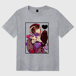 Футболка оверсайз женская Туалетный мальчик Ханако, цвет: меланж