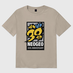 Футболка оверсайз женская Neo geo - anniversary, цвет: миндальный
