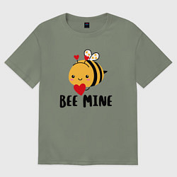 Футболка оверсайз женская Будь моим, цвет: авокадо