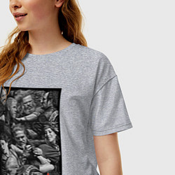 Футболка оверсайз женская Sons Of Anarchy all, цвет: меланж — фото 2