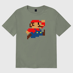 Футболка оверсайз женская Mario 8 bit, цвет: авокадо