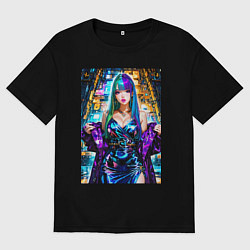 Женская футболка оверсайз Девушка поп идол